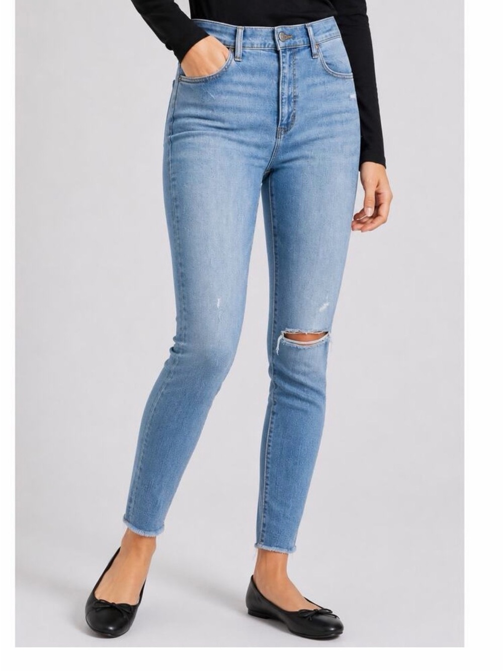 Abercrombie & Fitch Light Super Skinny Ankle High Rise
